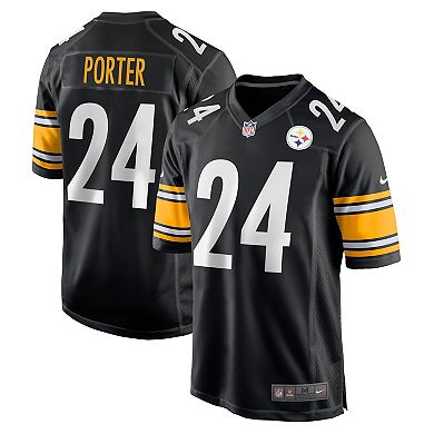 Men's Nike Joey Porter Jr. Black Pittsburgh Steelers 2023 NFL Draft Pick Game Jersey