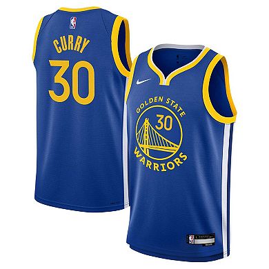 Youth Nike Stephen Curry Royal Golden State Warriors Swingman Jersey - Icon Edition