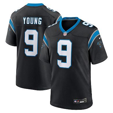 Men's Nike Bryce Young Black Carolina Panthers Team Game Jersey