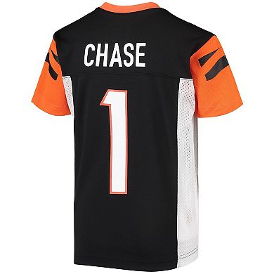 Youth Ja'Marr Chase Black Cincinnati Bengals Replica Player Jersey