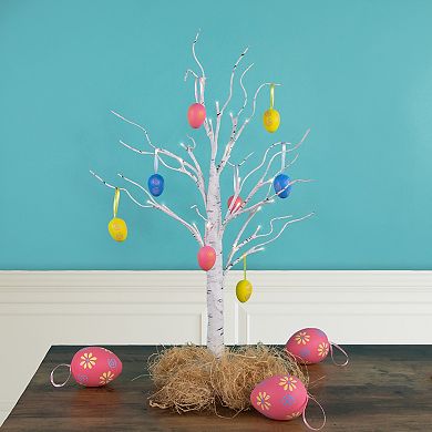 Northlight 29-count 3.25" Pastel Pink Blue and Yellow Spring Easter Egg Ornaments Set