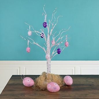 Northlight 29-count 3.25" Pastel Pink, Purple and White Spring Easter Egg Ornaments Set