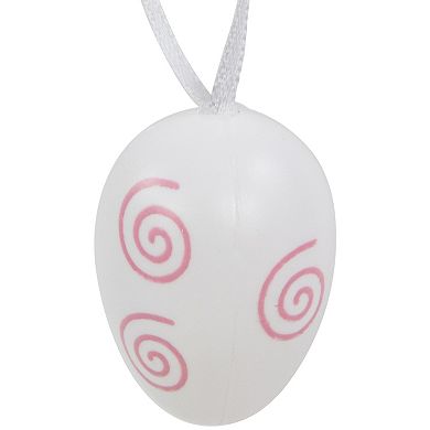 Northlight 29-count 3.25" Pastel Pink, Purple and White Spring Easter Egg Ornaments Set