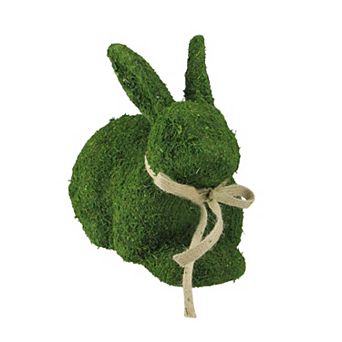 Northlight 11" Green Moss Sitting Bunny Rabbit Spring Easter Figure