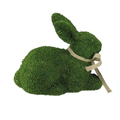 Northlight 11" Green Moss Sitting Bunny Rabbit Spring Easter Figure