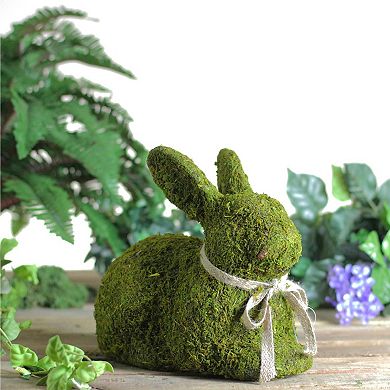 Northlight 11" Green Moss Sitting Bunny Rabbit Spring Easter Figure