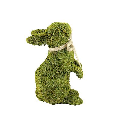 Northlight 10.5" Green Moss Standing Bunny Rabbit Spring Easter Figure