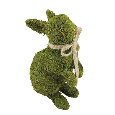 Northlight 10.5" Green Moss Standing Bunny Rabbit Spring Easter Figure