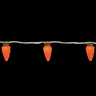 Northlight 10-count 9.25ft Orange Carrot Easter String Light Set