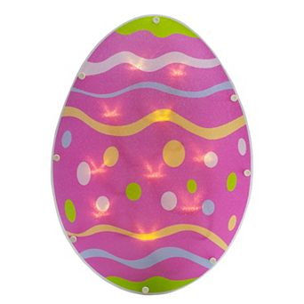Northlight Battery Operated LED Lighted Easter Egg Window Décor