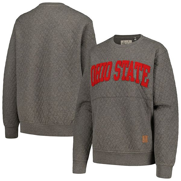 Women's Pressbox Heather Charcoal Ohio State Buckeyes Moose Quilted ...