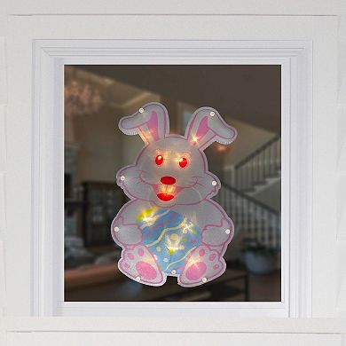 Northlight Battery Operated LED Lighted Easter Bunny Window Décor