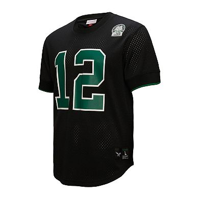 Men's Mitchell & Ness Randall Cunningham Black Philadelphia Eagles Retired Player Name & Number Mesh Top