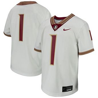Youth Nike # White Florida State Seminoles Football Game Jersey