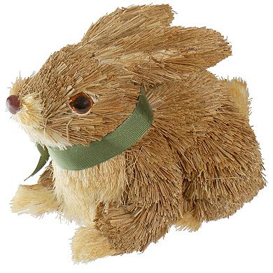 Northlight 19" Spring Sisal Standing Bunny Rabbit Figure With Carrot