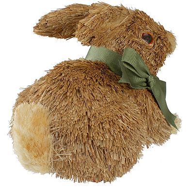 Mother Rabbit With Baby Bunny Easter Figure 14.5" Brown And Rose Pink Prvw Vr~203997505