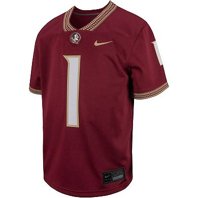 Youth Nike #1 Garnet Florida State Seminoles Untouchable Replica Game Jersey