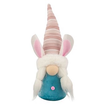 Northlight Blue and Pink Girl Easter Bunny Gnome Tabletop Décor