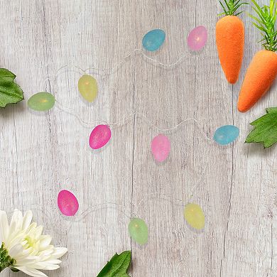 Northlight Multi-Color Glitter Easter Egg LED String Lights