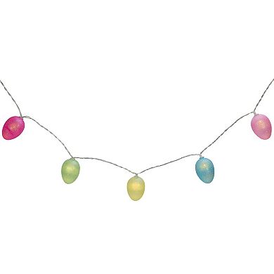 Northlight Multi-Color Glitter Easter Egg LED String Lights
