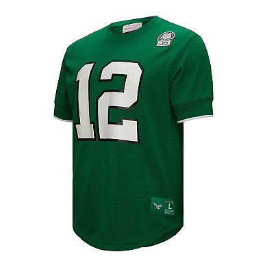 Men's Mitchell & Ness Randall Cunningham Kelly Green Philadelphia Eagles Retired Player Name & Number Mesh Top