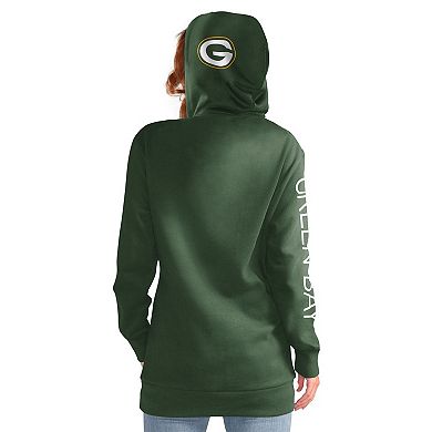 Women's G-III 4Her by Carl Banks Green Green Bay Packers Extra Inning Pullover Hoodie