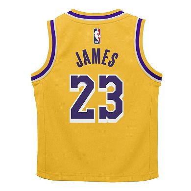Toddler Nike LeBron James Gold Los Angeles Lakers Swingman Player Jersey - Icon Edition