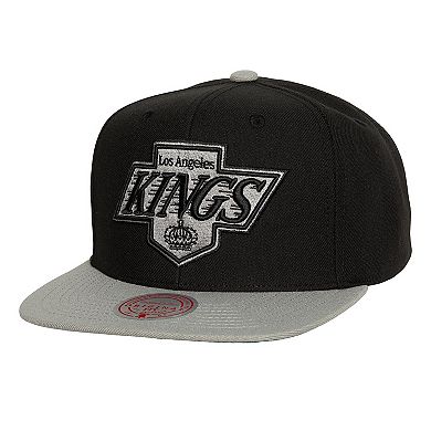 Men's Mitchell & Ness Black Los Angeles Kings Core Team Ground 2.0 Snapback Hat