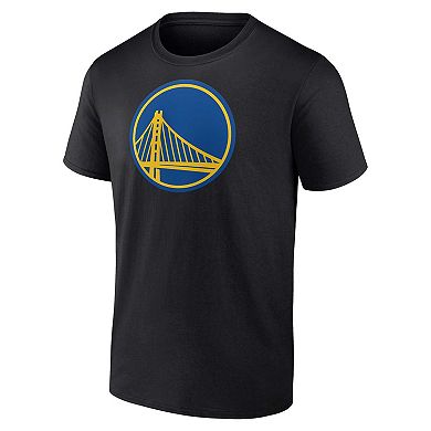 Men's Fanatics Branded Black Golden State Warriors Primary Logo T-Shirt