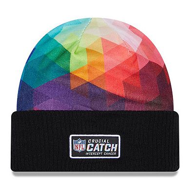 Men's New Era Black Chicago Bears 2023 NFL Crucial Catch Cuffed Knit Hat