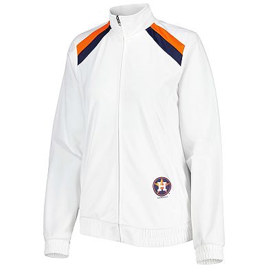 Women's G-III 4Her by Carl Banks White Houston Astros Red Flag Full-Zip Track Jacket