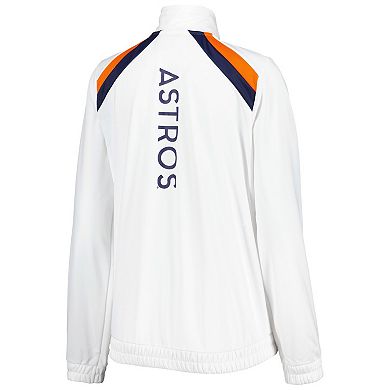 Women's G-III 4Her by Carl Banks White Houston Astros Red Flag Full-Zip Track Jacket