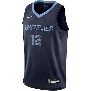 Youth Nike Ja Morant Navy Memphis Grizzlies Swingman Jersey - Icon Edition