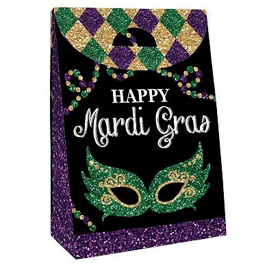 Big Dot Of Happiness Mardi Gras - Masquerade Gift Favor Bags - Party 