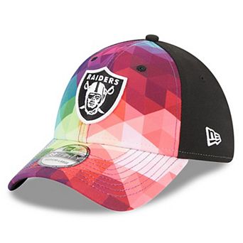 Men's New Era Pink Las Vegas Raiders 2023 NFL Crucial Catch 39THIRTY Flex Hat