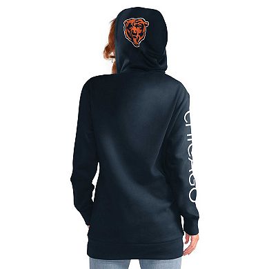 Women's G-III 4Her by Carl Banks Navy Chicago Bears Extra Inning Pullover Hoodie