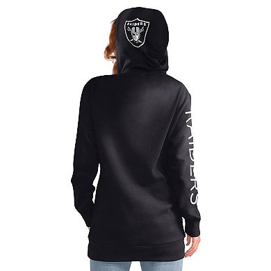 Women's G-III 4Her by Carl Banks Black Las Vegas Raiders Extra Inning Pullover Hoodie