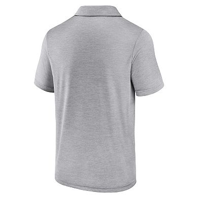 Men's Fanatics Branded Gray Oklahoma Sooners Striated Primary Logo Polo