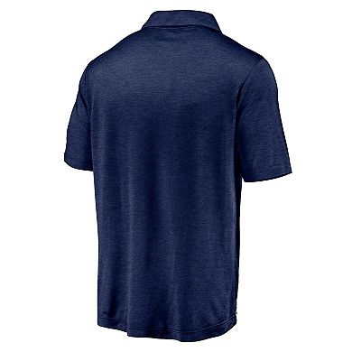 Men's Fanatics Branded Navy Notre Dame Fighting Irish Primary Logo Striated Polo
