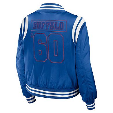 Women's WEAR by Erin Andrews Royal Buffalo Bills Bomber Full-Zip Jacket