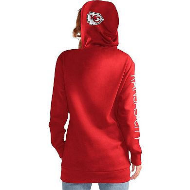 Women's G-III 4Her by Carl Banks Red Kansas City Chiefs Extra Inning Pullover Hoodie