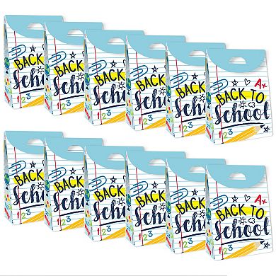 Big Dot Of Happiness Back To School First Day School Classroom Gift Party Goodie Boxes 12 Ct