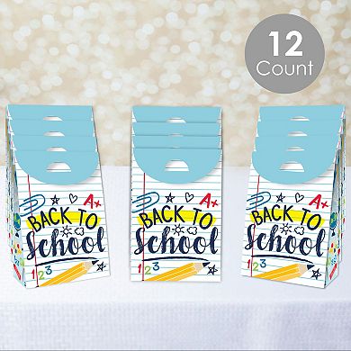 Big Dot Of Happiness Back To School First Day School Classroom Gift Party Goodie Boxes 12 Ct