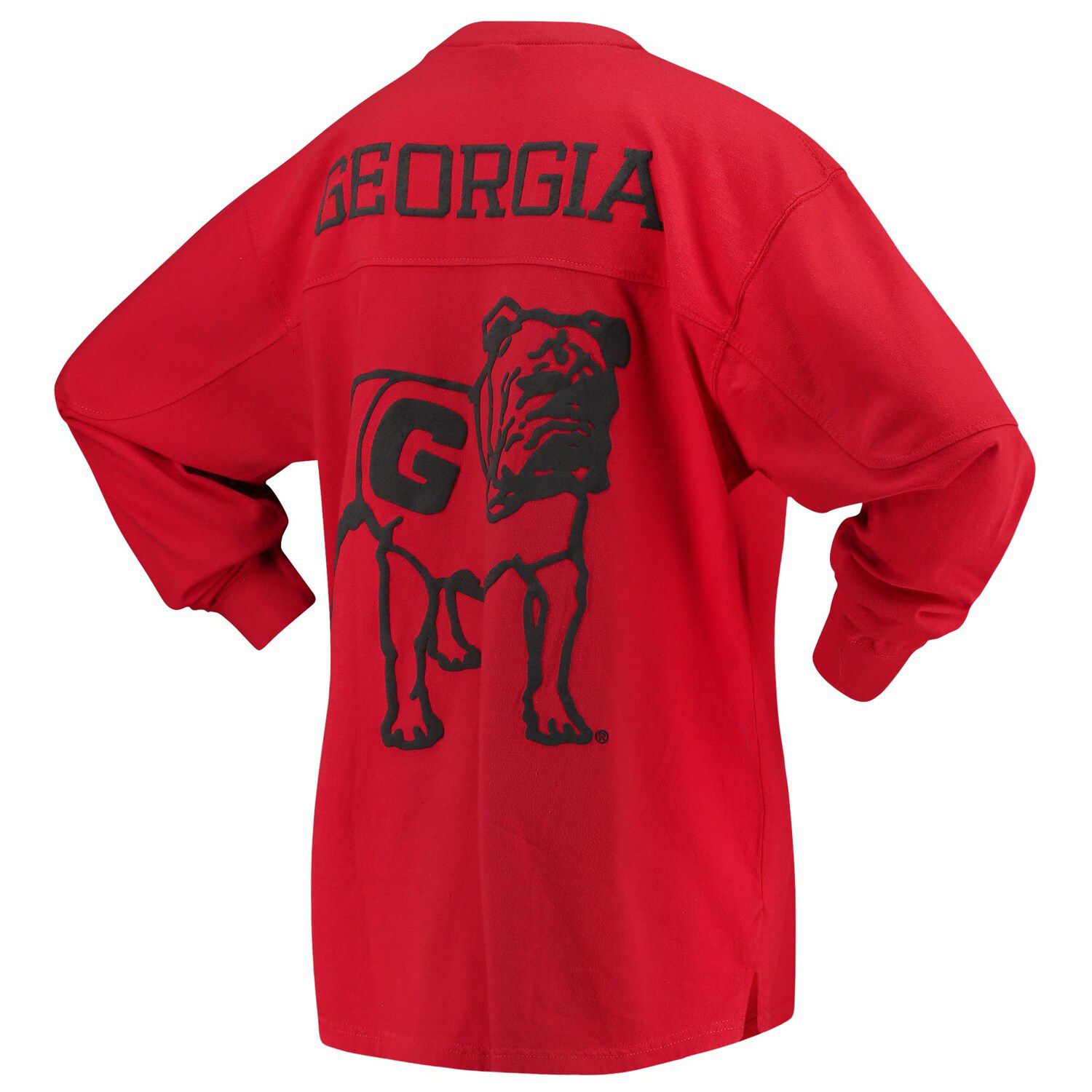 Women's Pressbox Red Georgia Bulldogs The Big Shirt Oversized Long ...