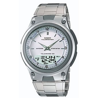 Casio Men's Analog Digital Sport Stainless Steel Watch - AW80D-7AV