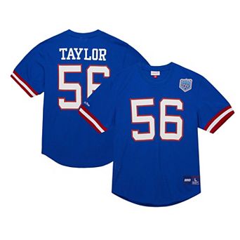 Men's Mitchell & Ness Lawrence Taylor Royal New York Giants Retired Player Name & Number Mesh Top