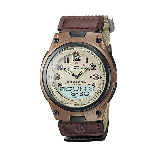 Casio illuminator clearance leather strap