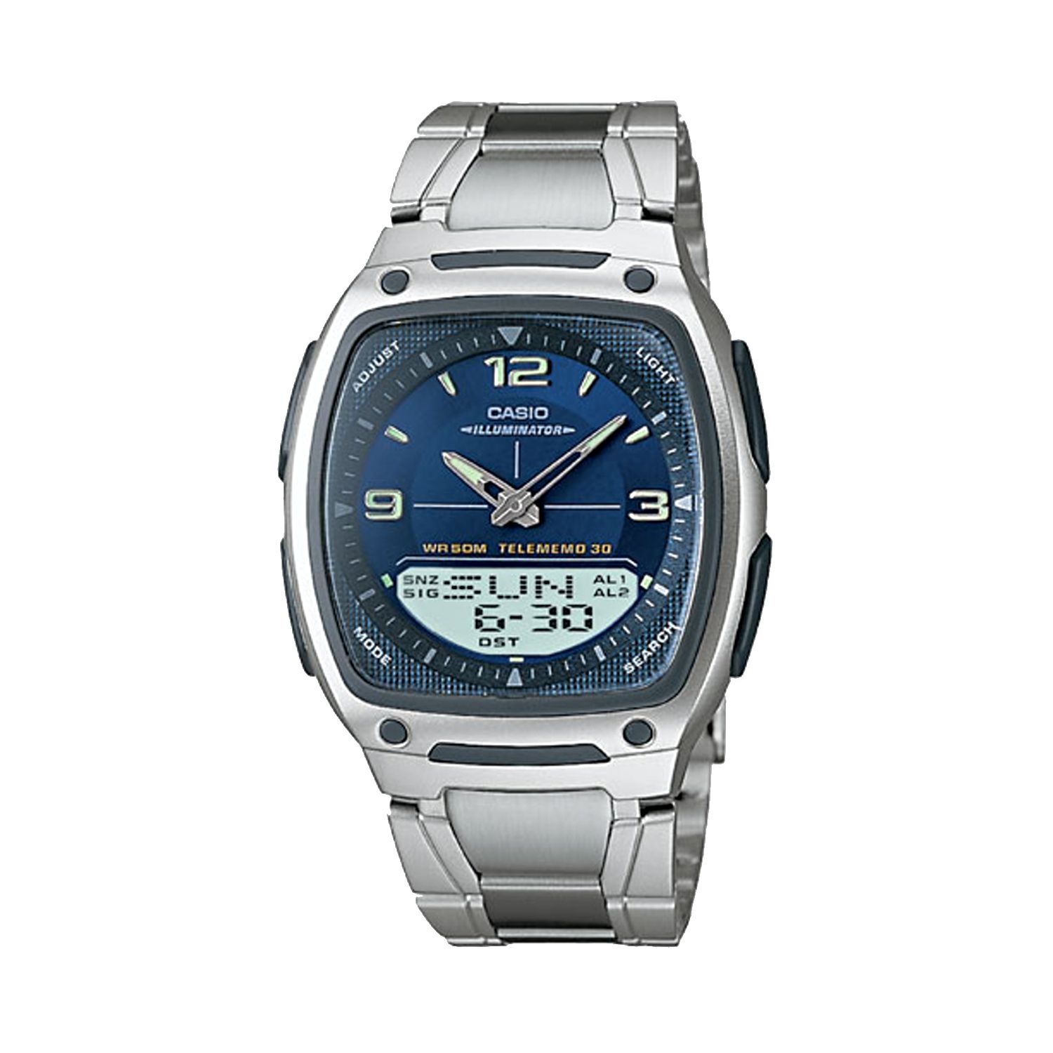 casio men's world time illuminator watch