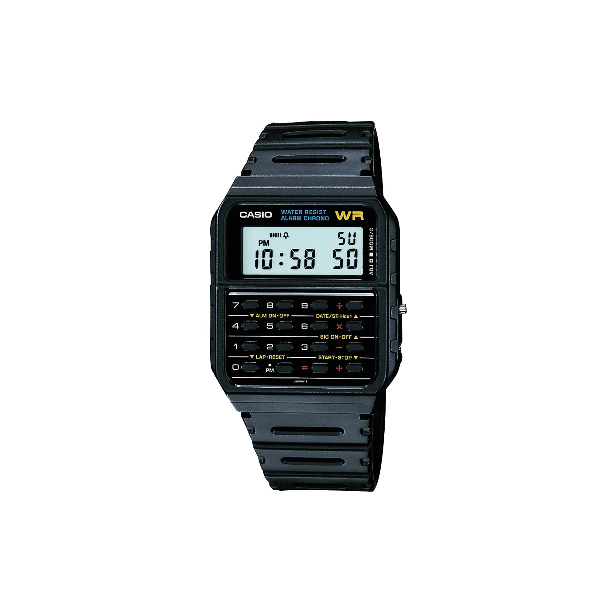 Casio Mens Calculator Digital Chronograph Watch, Multicolor