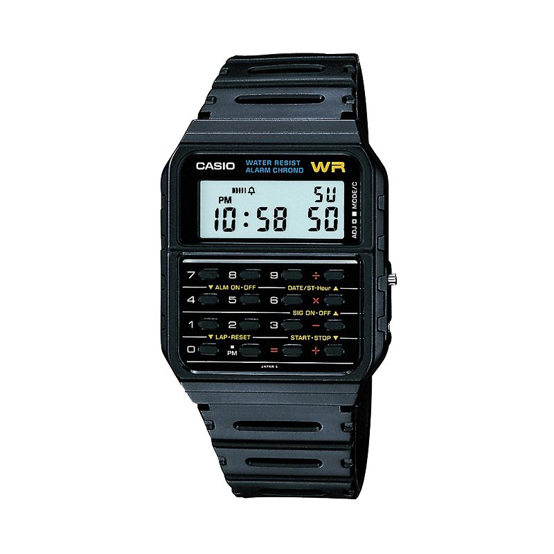 Casio Men's Calculator Digital Chronograph Watch, Multicolor